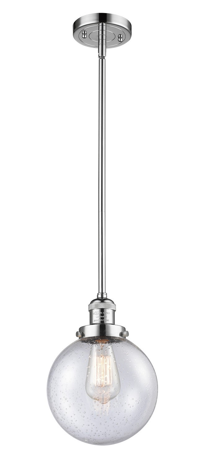 Innovations 201S-PC-G204-8-LED LED Mini Pendant, Polished Chrome