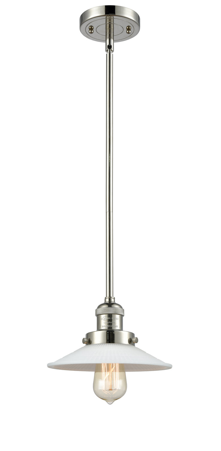 Innovations 201S-PN-G1 One Light Mini Pendant, Polished Nickel
