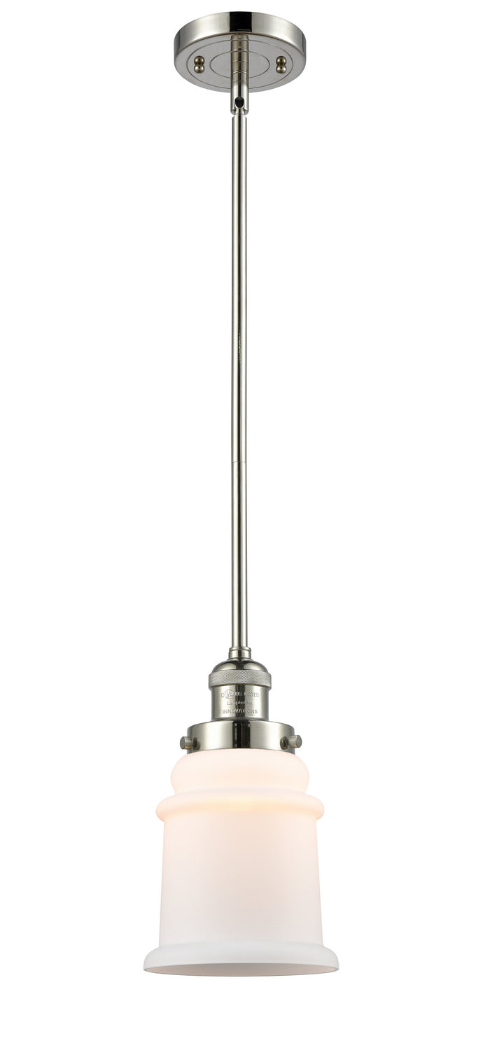 Innovations 201S-PN-G181 One Light Mini Pendant, Polished Nickel