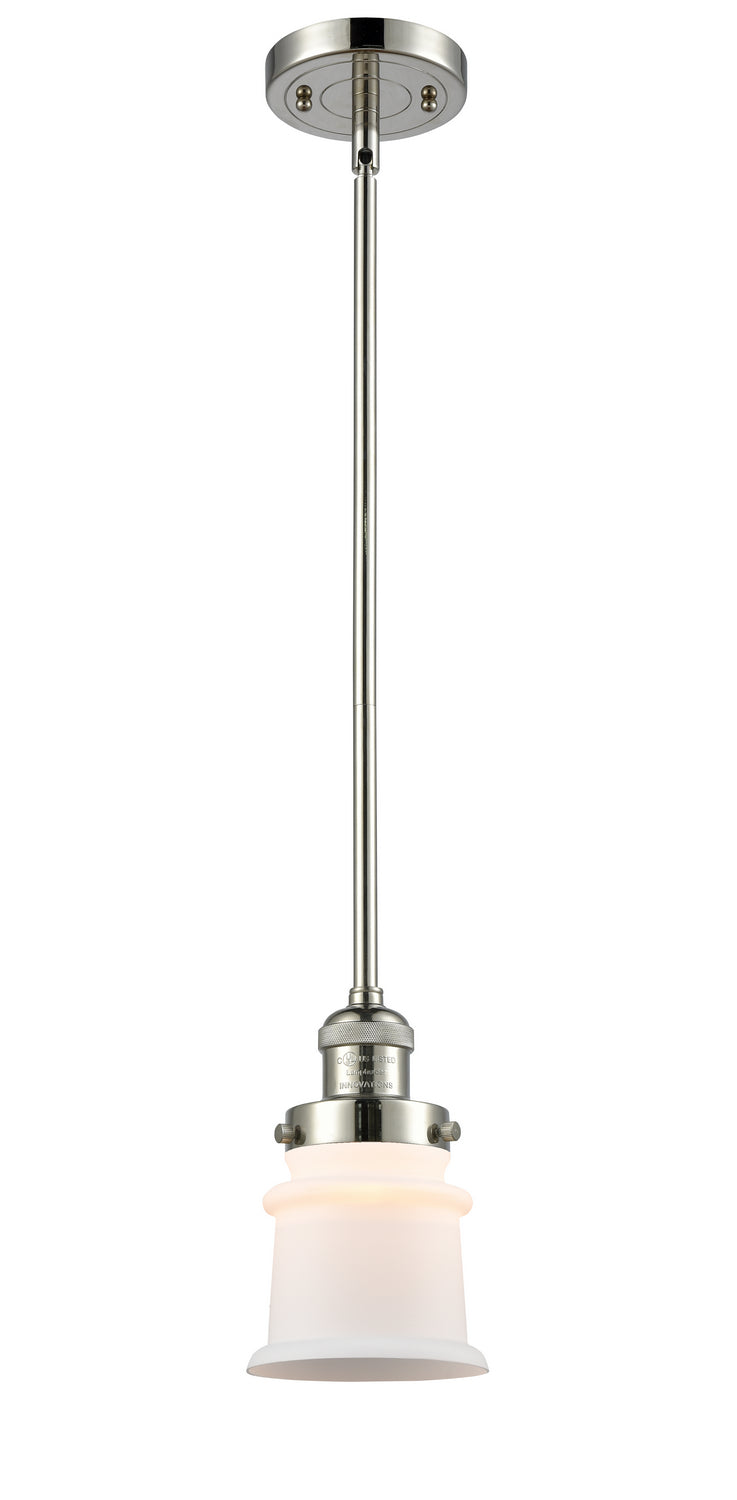 Innovations 201S-PN-G181S One Light Mini Pendant, Polished Nickel