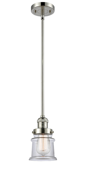 Innovations 201S-PN-G182S One Light Mini Pendant, Polished Nickel