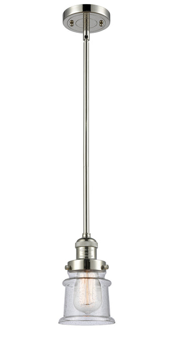 Innovations 201S-PN-G184S One Light Mini Pendant, Polished Nickel
