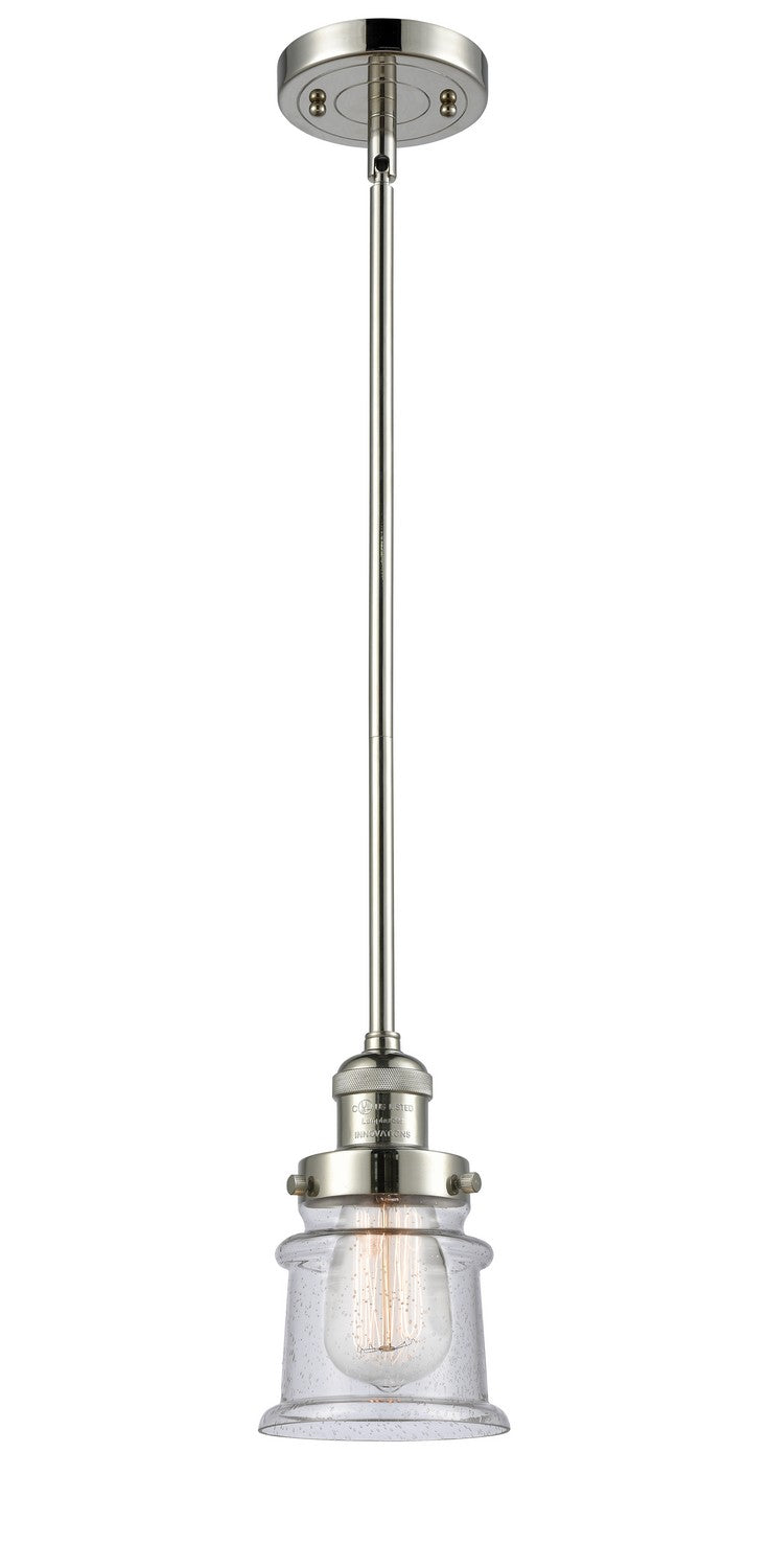 Innovations 201S-PN-G184S-LED LED Mini Pendant, Polished Nickel