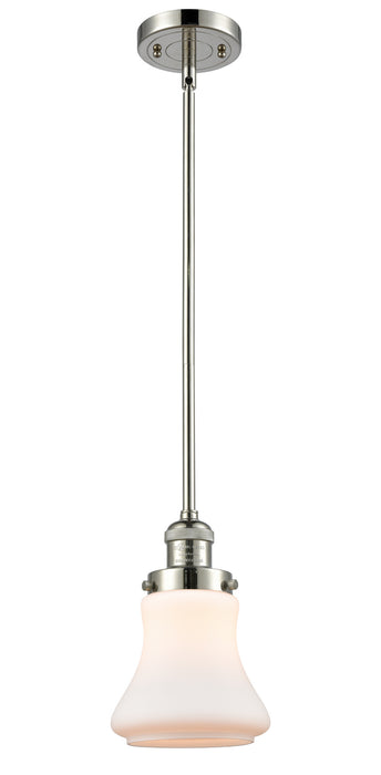 Innovations 201S-PN-G191 One Light Mini Pendant, Polished Nickel