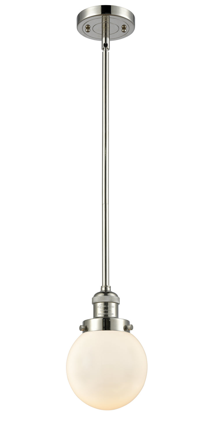 Innovations 201S-PN-G201-6-LED LED Mini Pendant, Polished Nickel