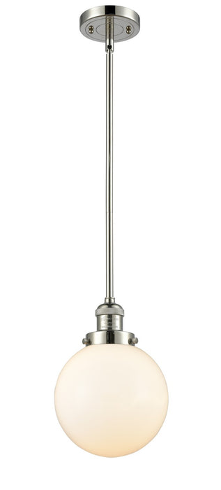 Innovations 201S-PN-G201-8-LED LED Mini Pendant, Polished Nickel