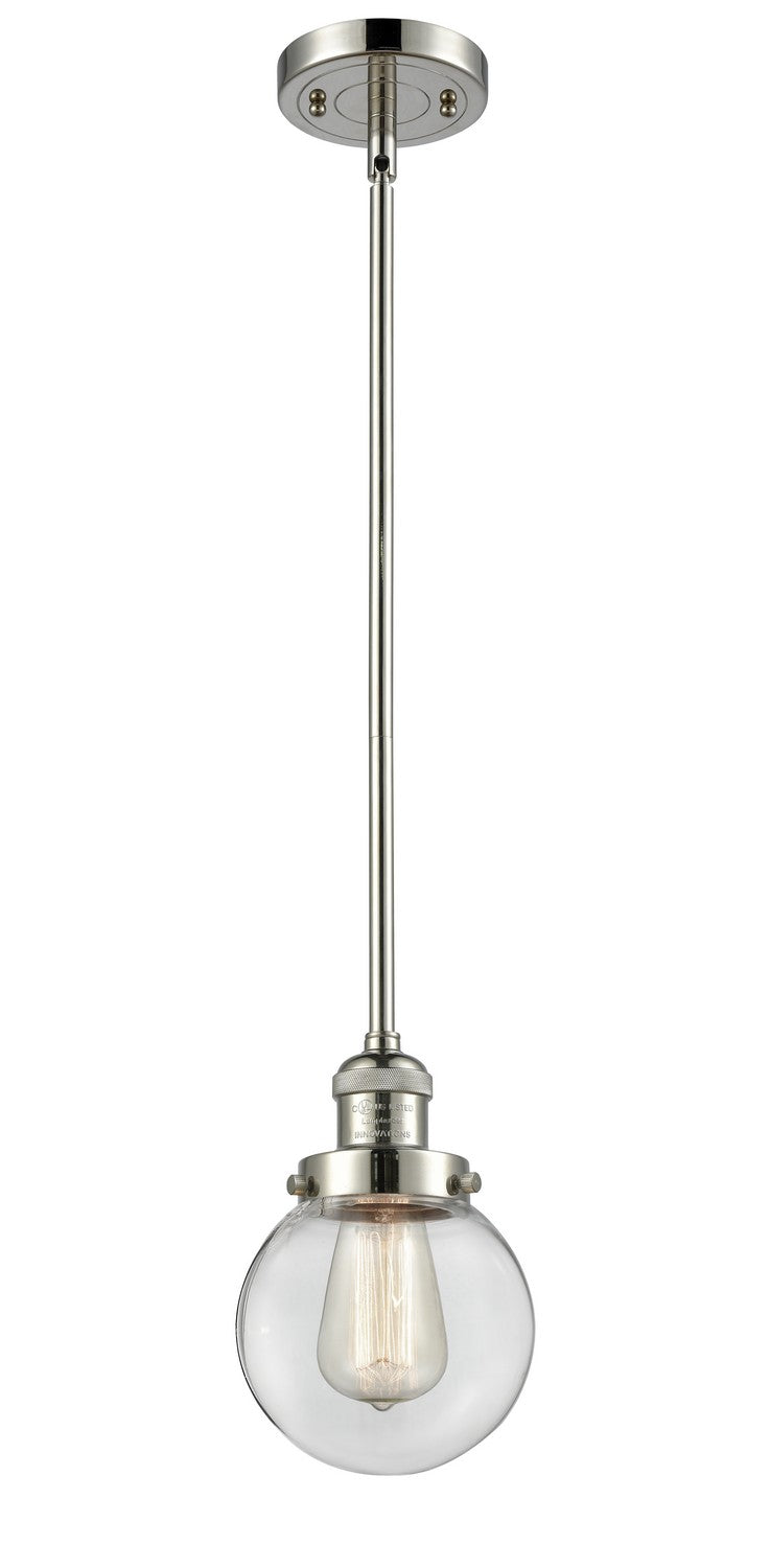 Innovations 201S-PN-G202-6-LED LED Mini Pendant, Polished Nickel