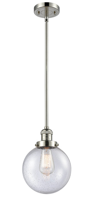 Innovations 201S-PN-G204-8 One Light Mini Pendant, Polished Nickel