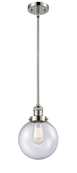 Innovations 201S-PN-G204-8-LED LED Mini Pendant, Polished Nickel