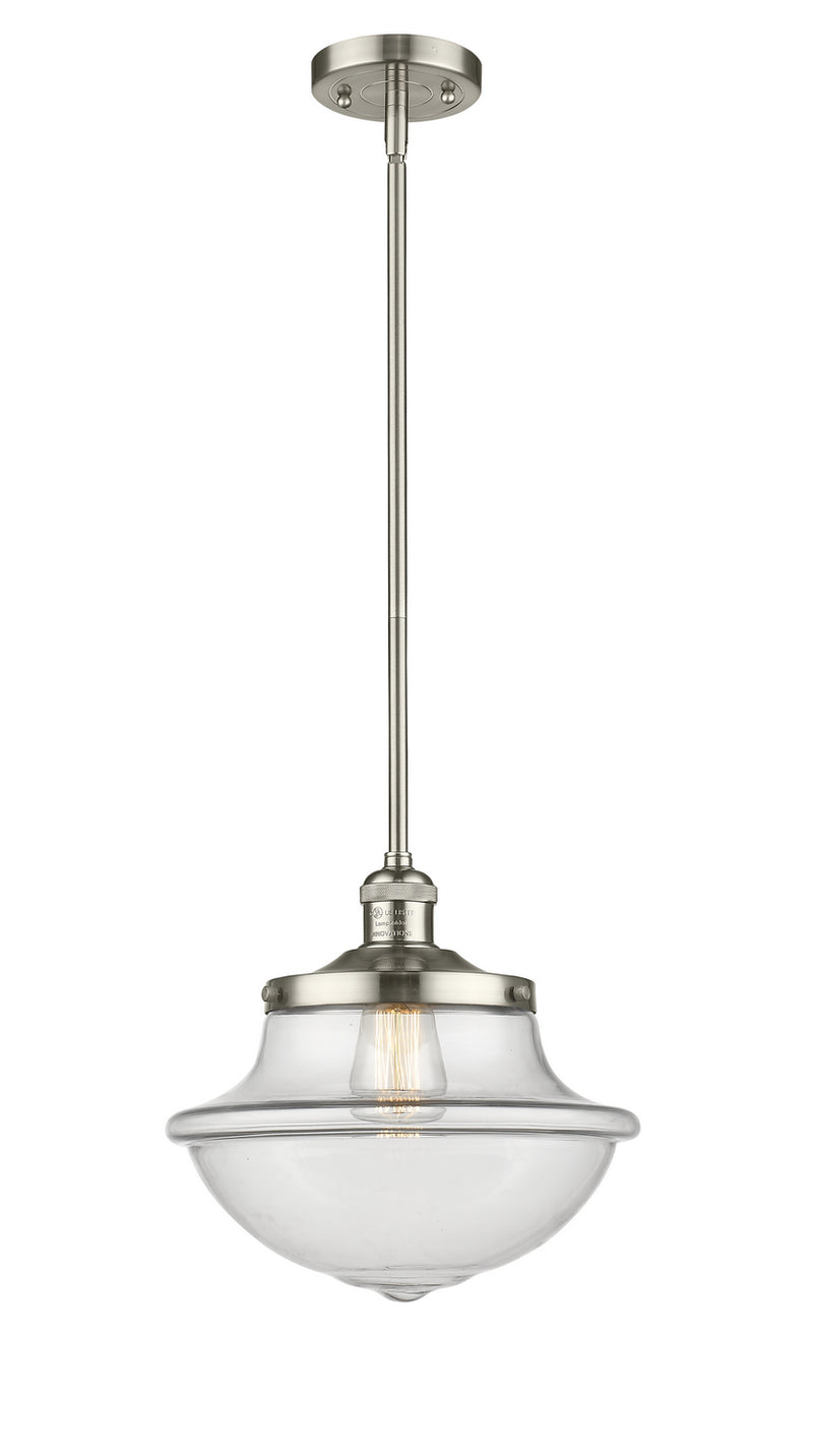 Innovations 201S-PN-G542 One Light Mini Pendant, Polished Nickel