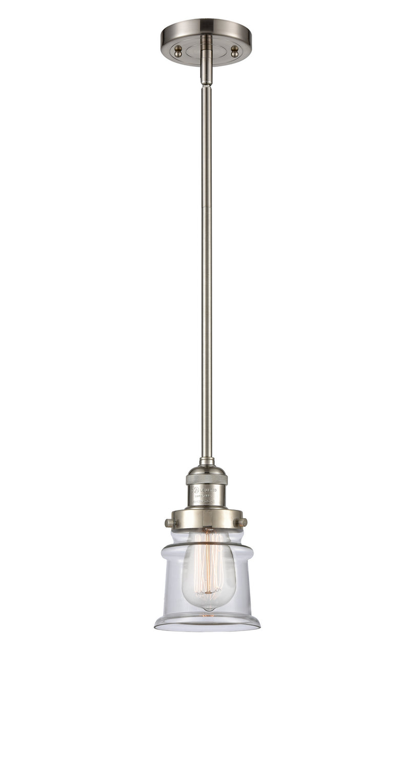 Innovations 201S-SN-G182S One Light Mini Pendant, Brushed Satin Nickel