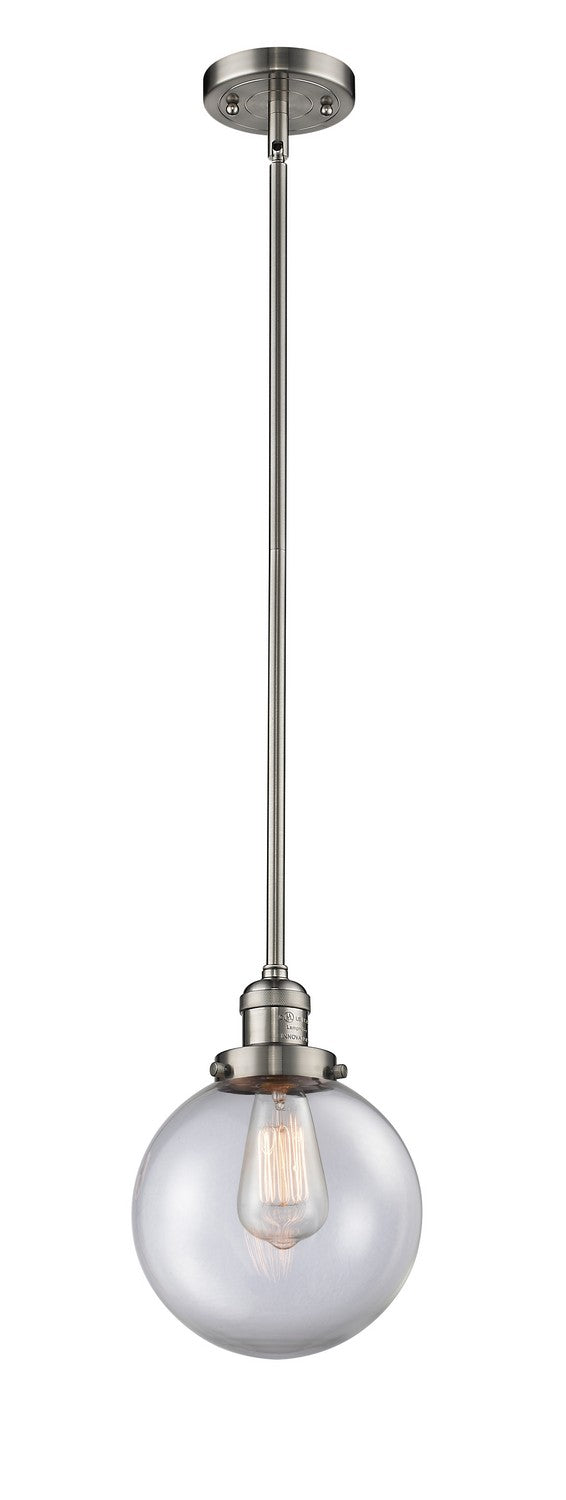 Innovations 201S-SN-G202-8-LED LED Mini Pendant, Brushed Satin Nickel