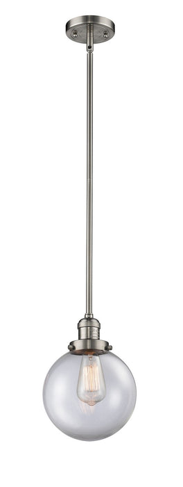 Innovations 201S-SN-G202-8-LED LED Mini Pendant, Brushed Satin Nickel