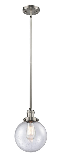 Innovations 201S-SN-G204-8-LED LED Mini Pendant, Brushed Satin Nickel