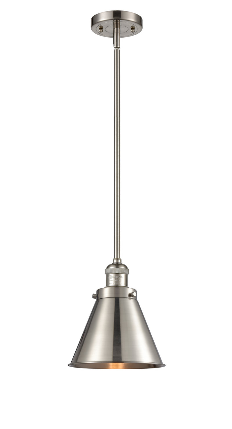 Innovations 201S-SN-M13-SN One Light Mini Pendant, Brushed Satin Nickel