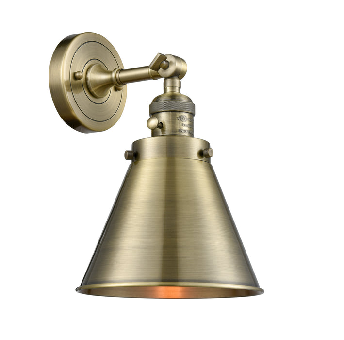 Innovations 203SW-AB-M13-AB One Light Wall Sconce, Antique Brass