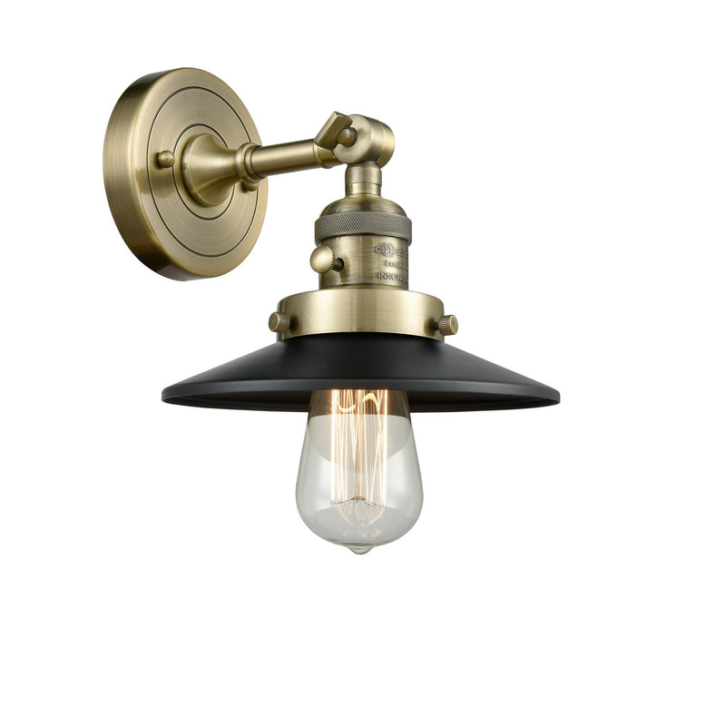 Innovations 203SW-AB-M6 One Light Wall Sconce, Antique Brass
