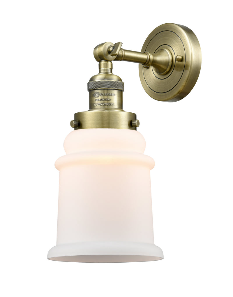 Innovations 203-AB-G181 One Light Wall Sconce, Antique Brass