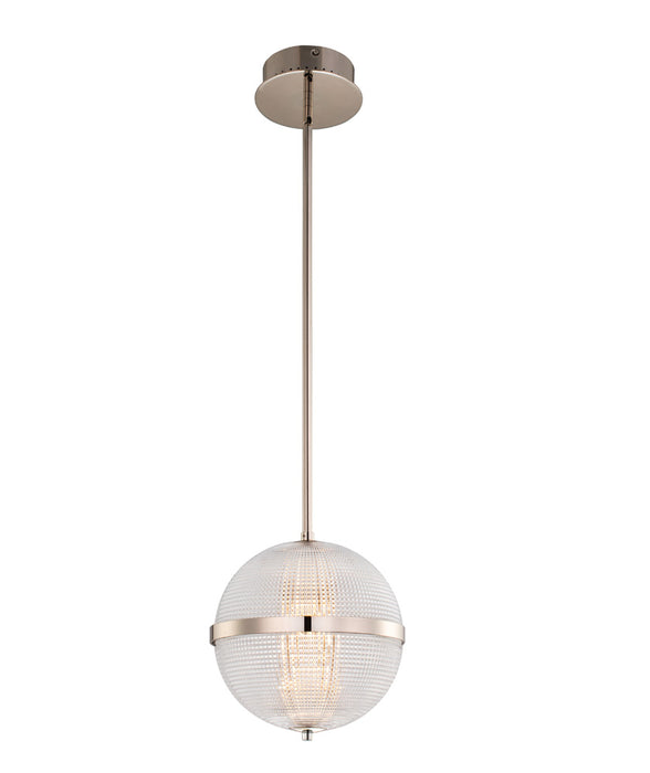 Kalco 512111PN LED Mini Pendant, Polished Nickel