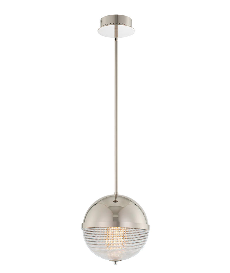 Kalco 512112PN LED Mini Pendant, Polished Nickel