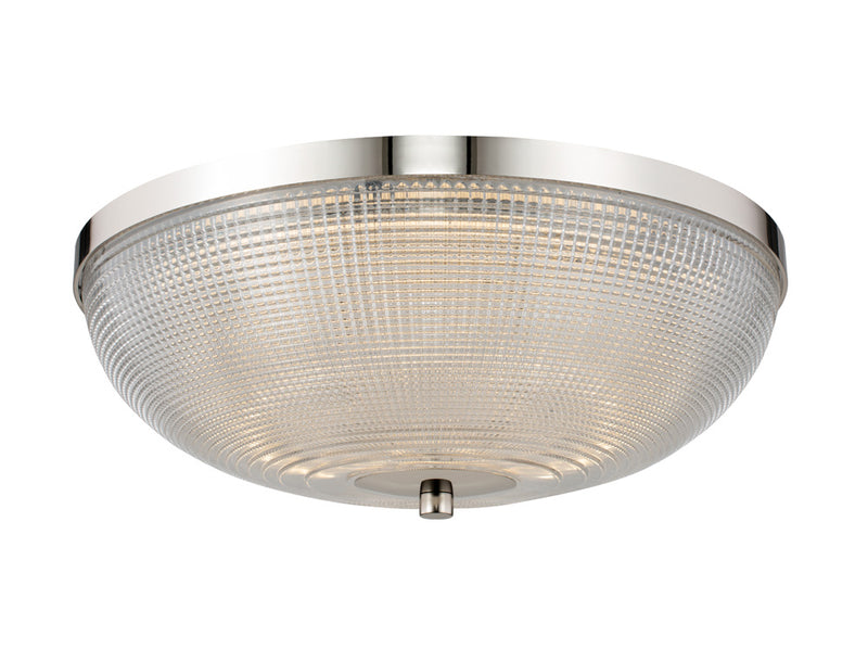 Kalco 512142PN LED Flush Mount, Polished Nickel