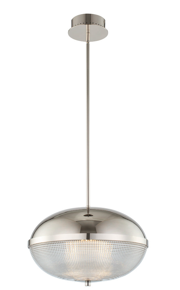 Kalco 512156PN LED Pendant, Polished Nickel