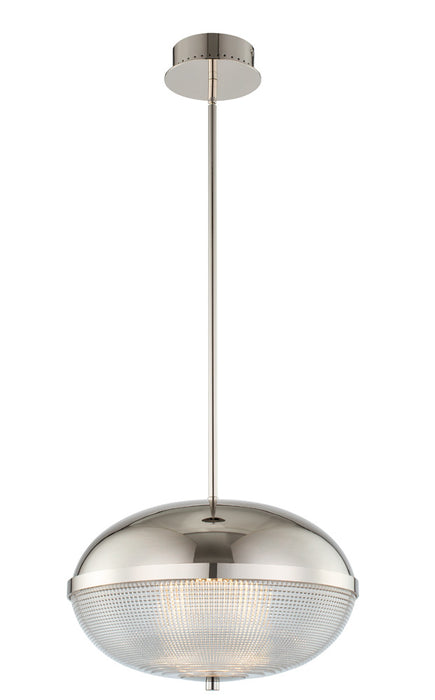 Kalco 512156PN LED Pendant, Polished Nickel
