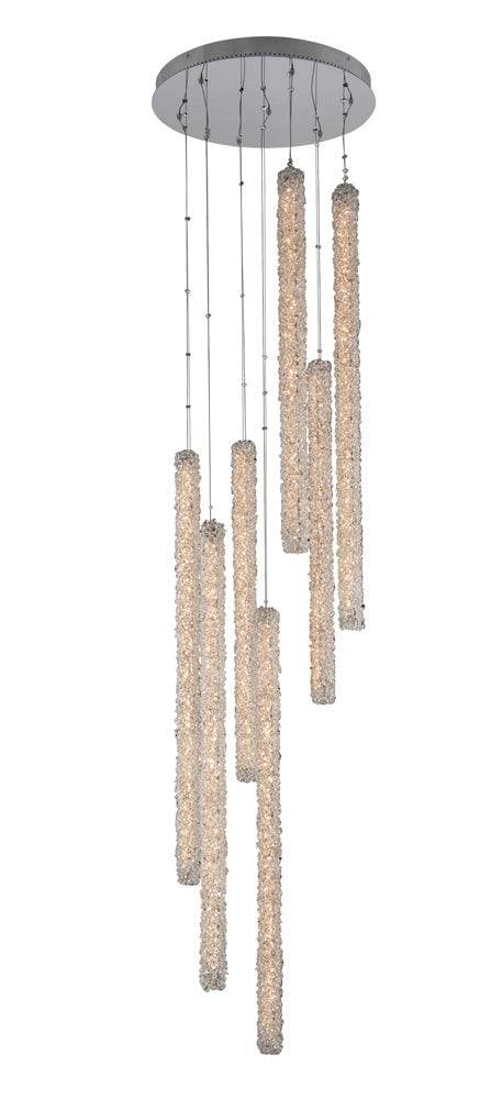 Allegri 035558-010-FR001 LED Foyer Pendant, Polished Chrome