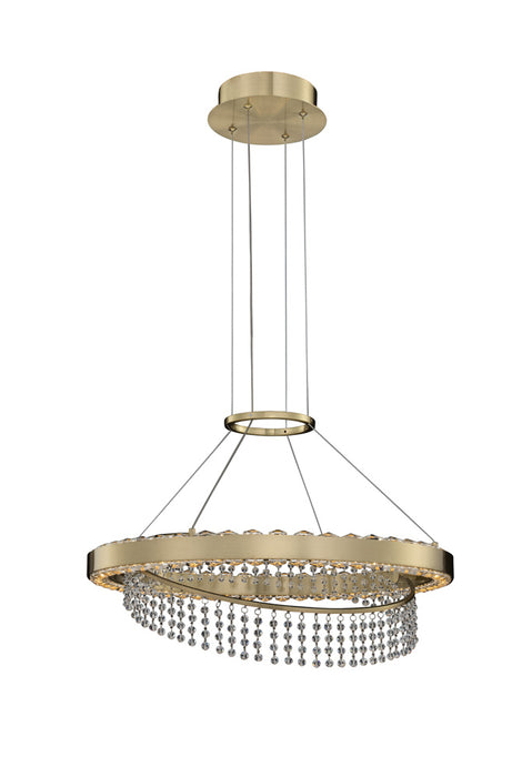 Allegri 036355-039-FR001 LED Pendant, Brushed Brass