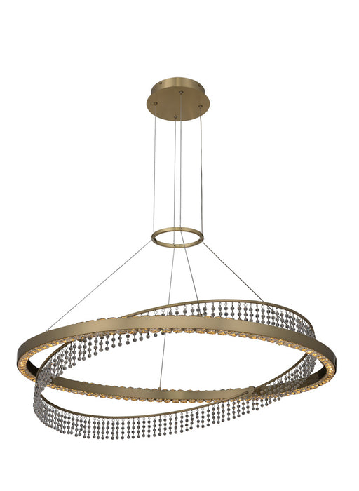 Allegri 036357-039-FR001 LED Pendant, Brushed Brass