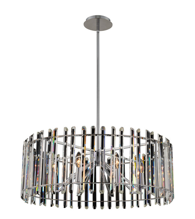 Allegri 036857-010-FR001 Eight Light Pendant, Polished Chrome