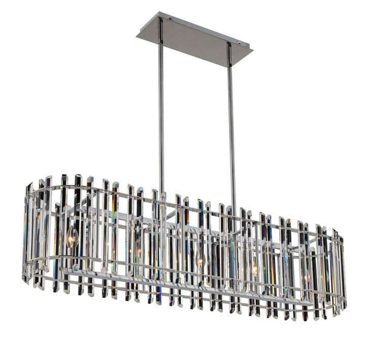 Allegri 036861-010-FR001 Five Light Island Pendant, Polished Chrome