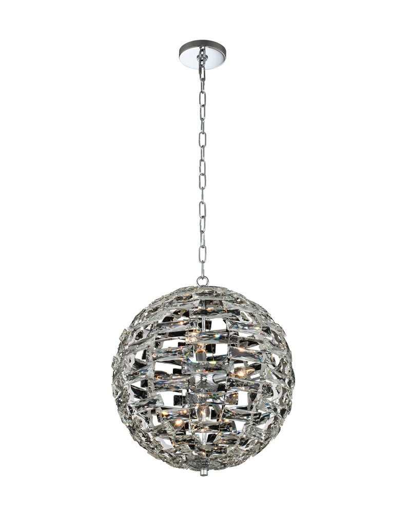 Allegri 037255-010-FR001 Nine Light Pendant, Polished Chrome