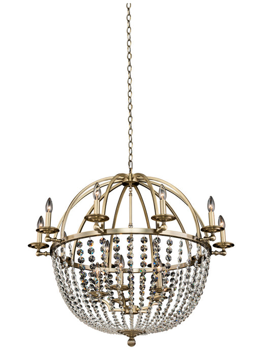 Allegri 037772-038-FR001 15 Light Chandelier, Brushed Champagne Gold