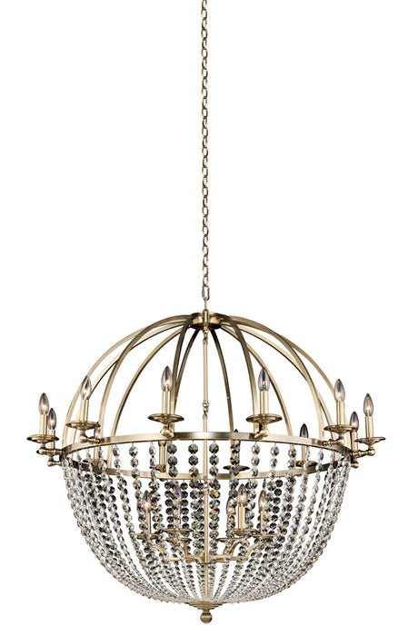 Allegri 037773-038-FR001 18 Light Chandelier, Brushed Champagne Gold