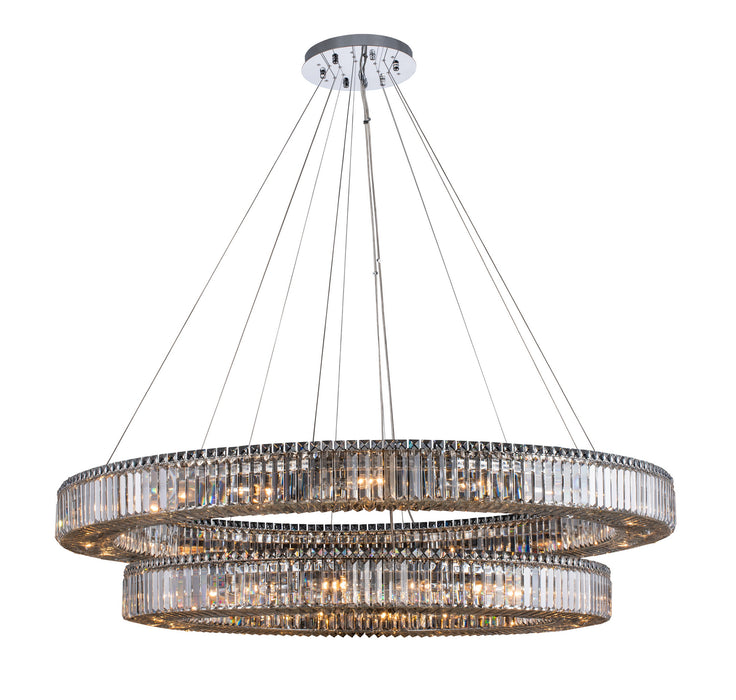 Allegri 11720-010-FR001 36 Light Pendant, Polished Chrome