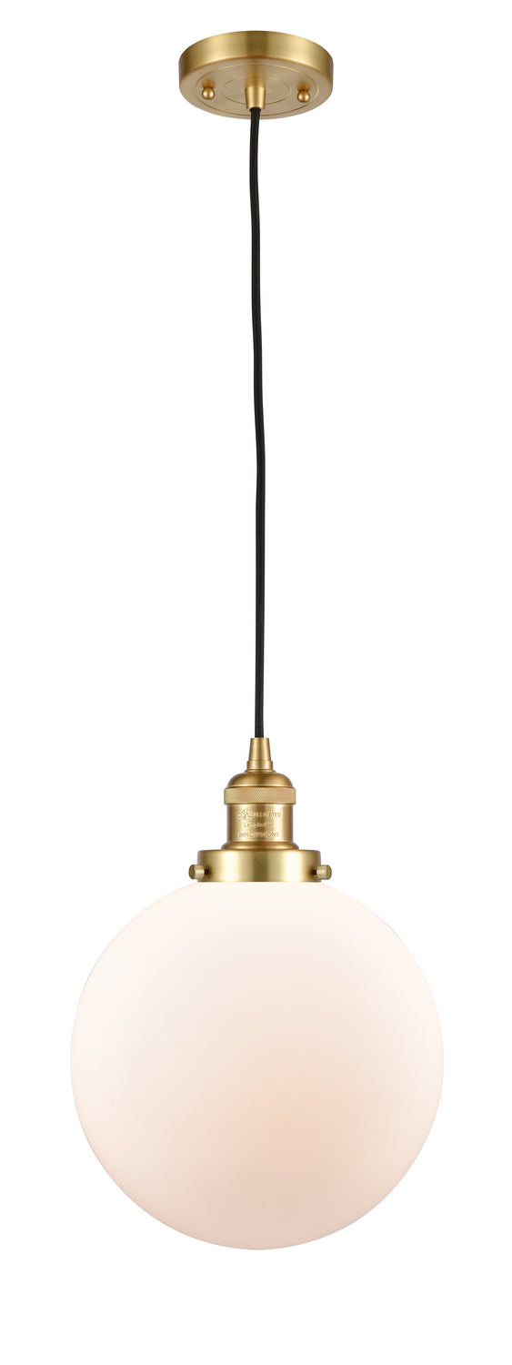 Innovations 201C-SG-G201-10 One Light Mini Pendant, Satin Gold
