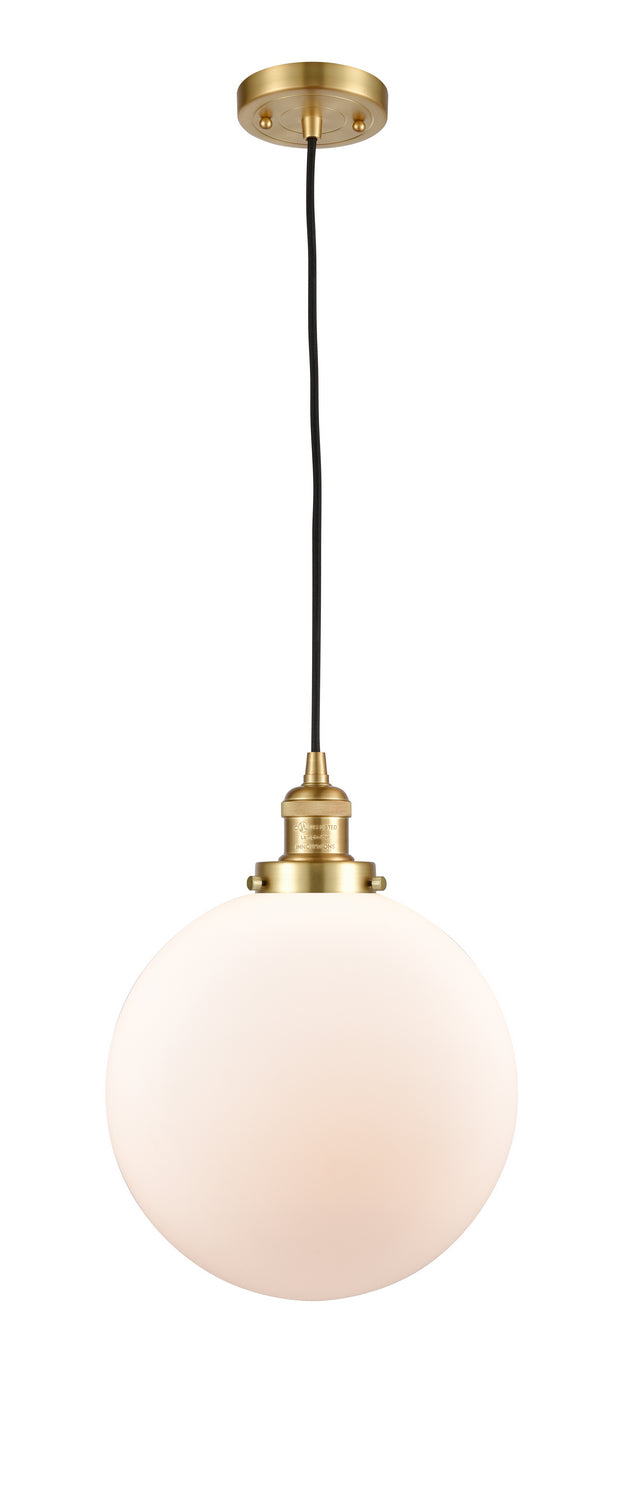 Innovations 201C-SG-G201-12 One Light Mini Pendant, Satin Gold