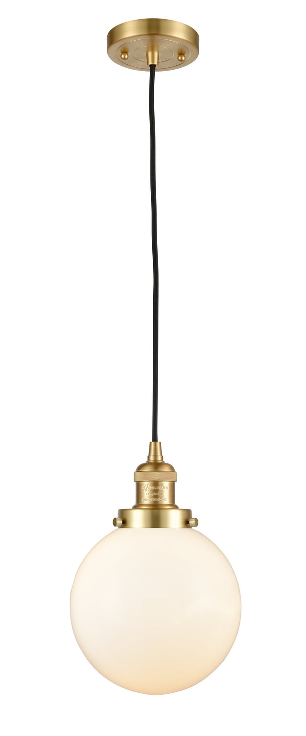Innovations 201C-SG-G201-8 One Light Mini Pendant, Satin Gold