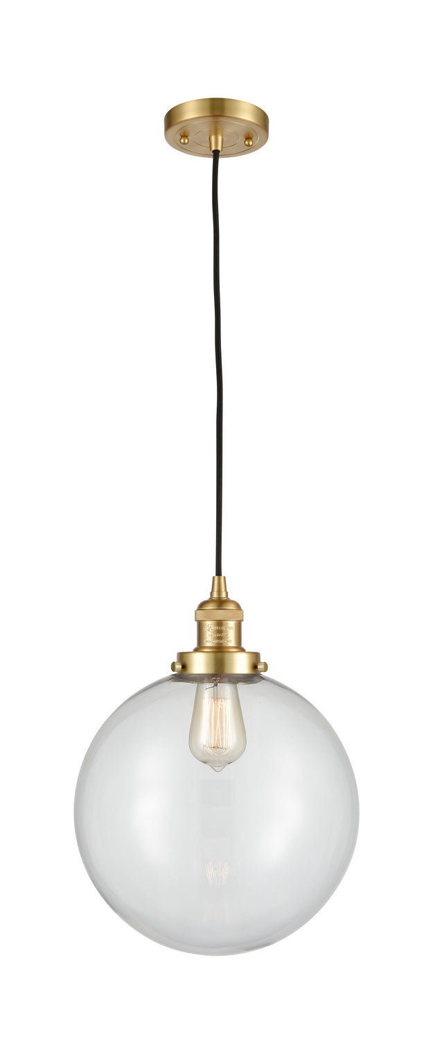 Innovations 201C-SG-G202-12 One Light Mini Pendant, Satin Gold