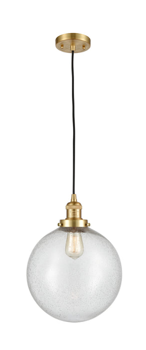 Innovations 201C-SG-G204-12 One Light Mini Pendant, Satin Gold