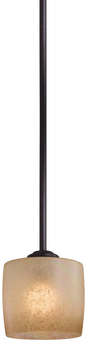 Minka-Lavery 1181-357 One Light Mini Pendant, Iron Oxide