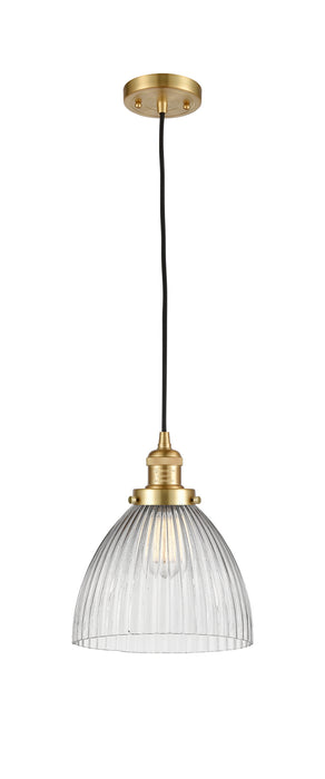 Innovations 201C-SG-G222 One Light Mini Pendant, Satin Gold