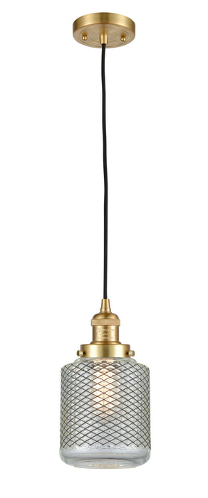 Innovations 201C-SG-G262 One Light Mini Pendant, Satin Gold