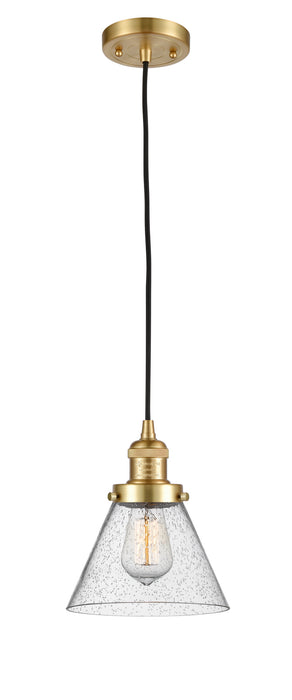Innovations 201C-SG-G44 One Light Mini Pendant, Satin Gold