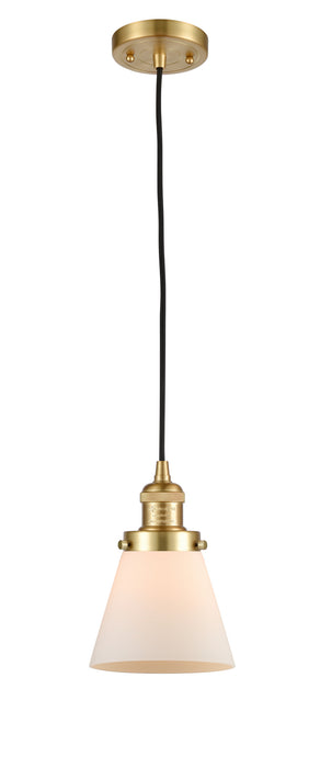 Innovations 201C-SG-G61 One Light Mini Pendant, Satin Gold
