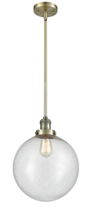 Innovations 201S-AB-G204-12 One Light Mini Pendant, Antique Brass