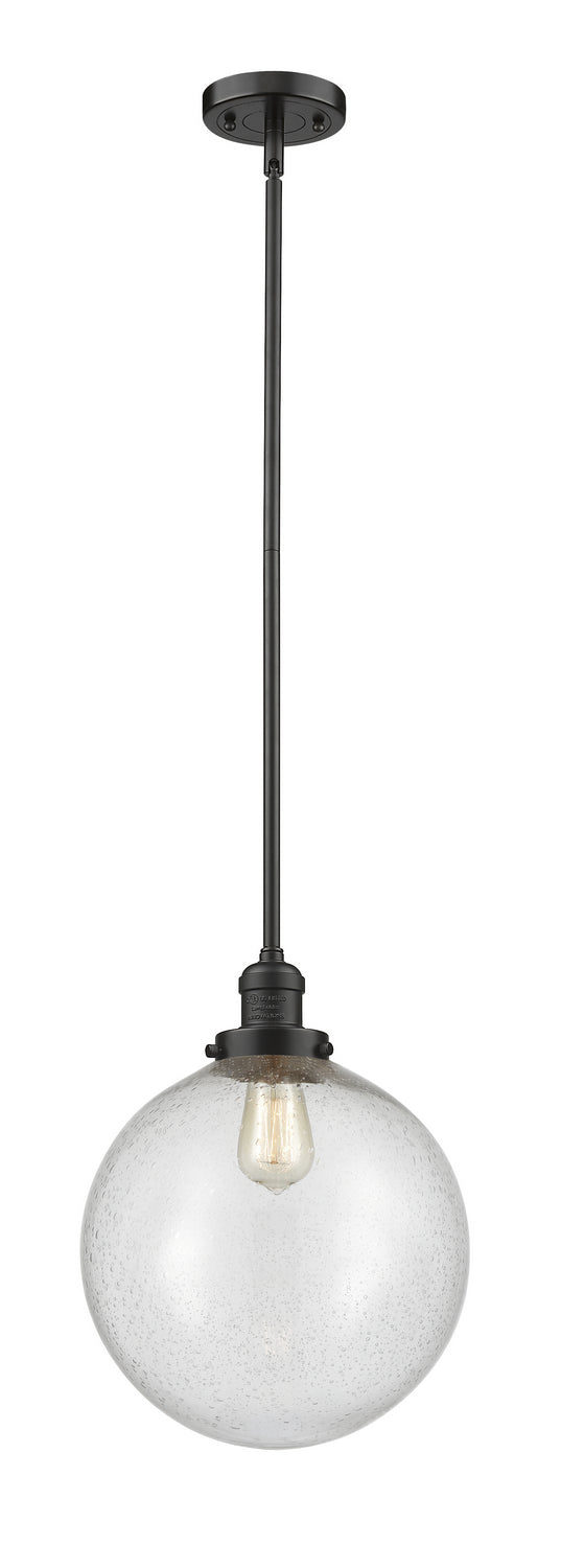 Innovations 201S-OB-G204-12 One Light Mini Pendant, Oil Rubbed Bronze