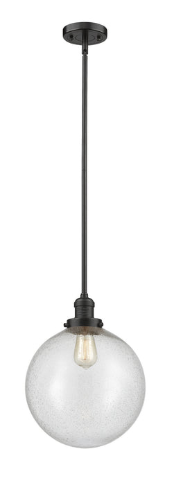 Innovations 201S-OB-G204-12 One Light Mini Pendant, Oil Rubbed Bronze