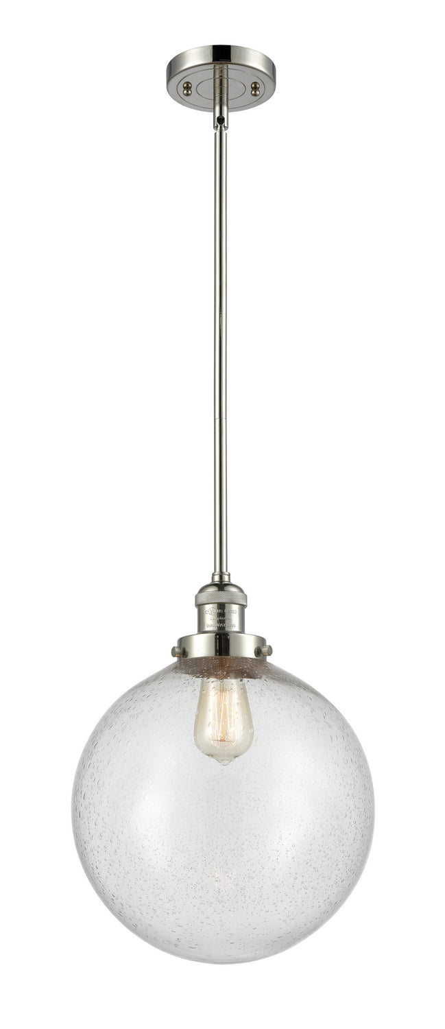 Innovations 201S-PN-G204-12 One Light Mini Pendant, Polished Nickel